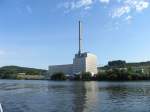 Blick ber die Elbe bei Geesthacht auf das Kernkraftwerk KKW Krmmel; 07.08.2008