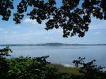 Kummerower See, Blick von Sommersdorf auf den grten See in Vorpommern, Juli 2006