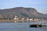 Erpel und die Erpeler Ley (mit tollem Ausblick ber das Rheintal) gegenber von Remagen - 17.01.2012