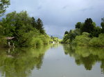 Landschaft an der Ljubljanica(Laibach) bei Ljubljana, Sloweniens Hauptstadt, Juni 2016