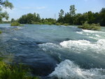 die Save nrdlich von Ljubljana, der wasserreichste Nebenflu der Donau, Juni 2016