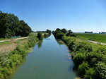 am Colmar-Kanal im Elsa, Juli 2016