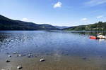 Titisee, Blick über den ca.2Km langen Gletschersee, ein stark frequentiertes Touristenziel im südlichen Schwarzwald, Sept.2019 