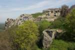 Nr.80 - Burgruine Regenstein. Die Reste der im Jahre 1169 erstmalig erwehnten Burg befinden sich auf einen weit sichtbaren Sandsteinfelsen nrdlich von Blankenburg/Harz.