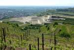 Ihringen am Kaiserstuhl, der Blick vom Lenzenberg auf die  Flurneuordnung  zeigt die Ausmae dieser (un-)ntigen Eingriffe in die Natur, das Projekt wird von der EU mitfinanziert(natrlich mit unseren