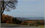 Herbsticher Blick ber die luxemburgischen Ardennen in der Nhe von Heinerscheid.