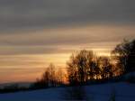 Der Sonnenuntergang ber Falkenstein.