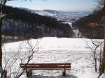 Kaiserstuhl im Winter 2005,  Blick auf Schelingen,