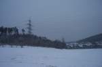 Die Muhlau. Rechts ist der Ort Scheuerfeld(Sieg) zu sehen. 25.1.2010