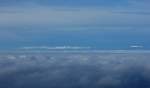 Blick vom Les Pleiades über das Nebelmeer und den Jura.