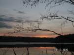 Abendlicher Blick ber den Groen Mhlteich bei Hausdorf. Hausdorf liegt bei Kamenz (Sachsen)und gehrt zur gemeinde Schnteichen. 29.12.06