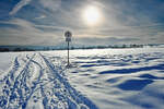 Schneelandschaft hinter Eu-Stotzheim am 18.01.2024