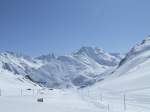 Alpenpanorama im Mrz 2007 am Oberalppass