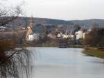 Der See von Vielsalm (Belgien) fotografiert an einem herrlichen Wintertag.