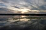 Abendstimmung am Federsee, Aug.2012