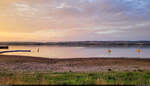 Der Stausee Kelbra, gesehen vom Campingplatz.