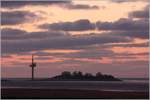 Abendhimmel über Langlütjen I in der Außenweser. 06.05.2020