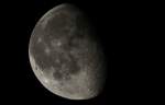 Abnehmender Mond am 19.8.2011.