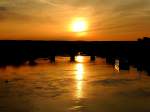 Sonnenaufgang an der Elbe bei Dresden; 140610