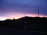 Sonnenuntergang bei Altmatt SZ am 4.3.2007