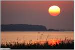 Sommer auf Usedom 2010: Sonnenuntergang am Peenestrom