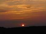 Die Sonne versinkt,aufgenommen am 30.05.2012 in der Nhe von Bischwind a.R.