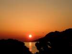 Sonnenuntergang bei Brela (Kroatien); 130424