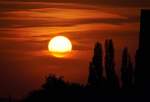 Sonnenuntergang ber der Eifel bei Euskirchen - 05.05.2013