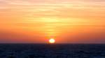 Sonnenuntergang am 22.10.2013 vor Sizilien.