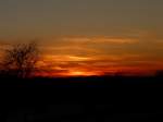 Brennender Himmel ber der Landschaft zwischen Eschdorf und Insenborn (Luxemburg) am 23.12.07.