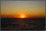 Sonnenuntergang auf dem Schwarzen Meer.