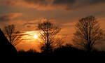 Sonnenuntergang, Abendstimmung in der Eifel - 22.03.2024