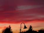 An diesem Abend brannte der Himmel wieder ber Erpeldange/Wiltz (Luxemburg).