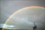 Regenbogen über Rommelshausen frühmorgens am 23. Juni 2007. (M)