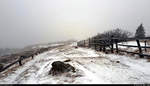 Verspäteter Wintereinbruch auf dem Brocken bei ca.