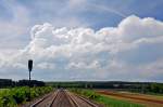 Gewaltige Wokenturmbildung ber der Eifel - 20.05.2012