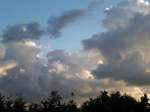 Wolken über dem Osten Hamburgs am 19.9.2015 /  