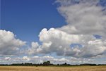 Am 10.08.16 ziehen Quellwolken über Lembruch hinweg in Richtung Osten.