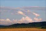 Wolkenformationen des Tiefs 'Dirk' -    Blick am Abend von Rommelshausen nach Osten.