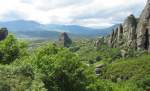 Felsformationen bei den Meteora Klöster im Pindos Gebirge (04.05.2014)