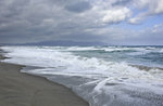 Herbststimmung am Strand vor Maleme auf Kreta. Aufnahme: 18. Oktober 2016.