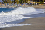 Wellen vor Platins auf der Insel Kreta. Aufnahme: 17. Oktober 2016.