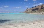 Die Balos Lagune an der Insel Kreta. Aufnahme: 20. Oktober 2016.