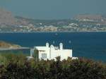 Blick am 07.10.2011 von Kiotari auf Rhodos (GR) ber die Bucht nach Pefki