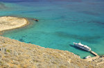 Die Bucht am Gramvousa Islet Beach nördlich von Kreta.