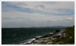 Blick ber die Galway Bay in der Nhe von Ballyvaughan, Irland Co. Clare.