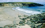 Coulmeenole Beach auf Dingle Peninsula. Bild vom Dia. Aufnahme: Juli 1991.