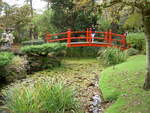 Brücke des Lebens im Japanischen Garten im Nationalgestüt in Kildare (13.10.2007)
