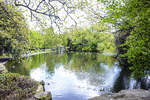 Im Stadftpark St. Stephen's Green von Dublin. Aufnahme: 10. Mai 2018.