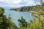 Blick auf Doldrum Bay südlich der Halbinsel von Howth - Irland.Aufnahme: 12. Mai 2018.